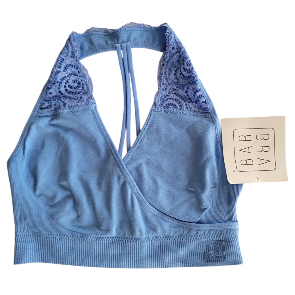 Brabar Hug Lace Halter Bralette Size 28-32 C-Ddd Marina T-Strap